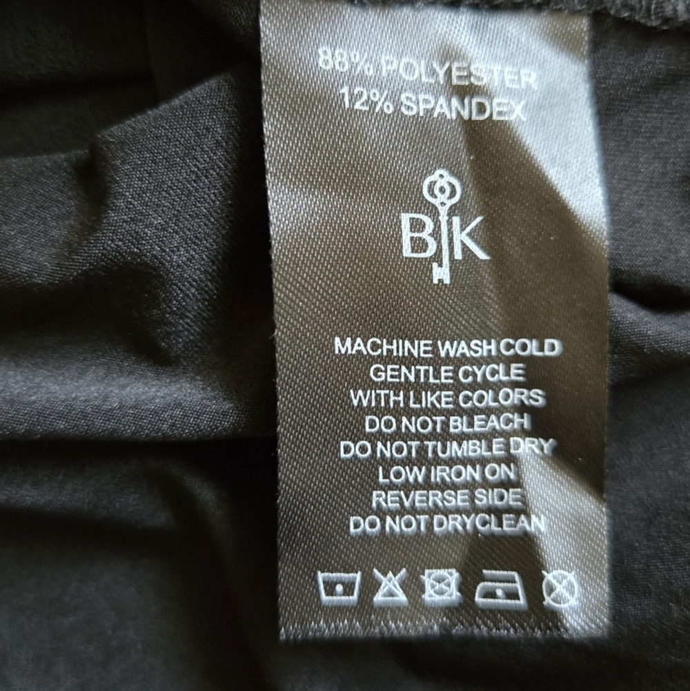 Belyn Key Women's Black and Blue Polo Shirt Short Skeeve Golf Top Size M - Picture 4 of 10